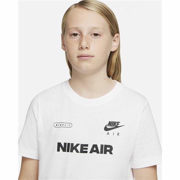 T shirt à manches courtes Enfant Nike Air Blanc