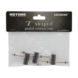 Hotone Z Shaped Connector Pack de 3 Jack 1/4" à Jack 1/4" Connecteur pour Pédales