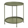 GIFTDECOR Table Auxiliaire Ronde Double Verte