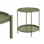 GIFTDECOR Table Auxiliaire Ronde Double Verte