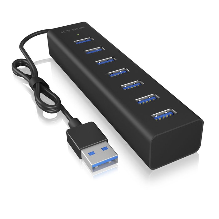 Icy IB-HUB1700-U3 Hub USB 3.0 à 7 ports