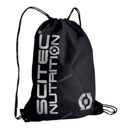 SCITEC NUTRITION GYM SACK - Noir avec imprimé argenté