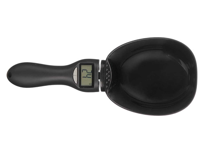 Kinvara Pèse-personne de cuisine numérique noir 23x6x9 cm précision 1g piles CR2032 incluses (Set de 12)