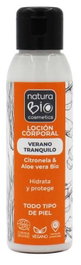 Naturabio Cosmetics - Lotion corporelle Aloe-Citronelle Bio 'Verano Tranquilo' 100 ml - Hydratante, rafraîchissante et répulsive - Certifiée Ecocert COSMOS ORGANIC - Vegan