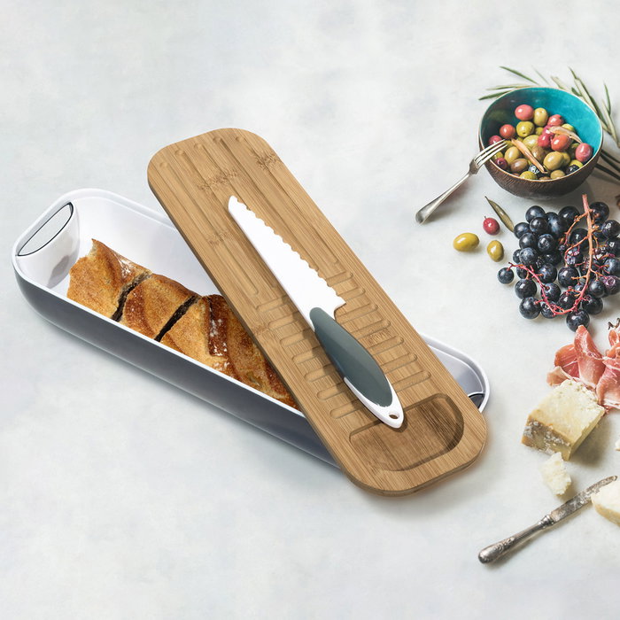 Cook Concept Panera 3-en-1 avec planche en bambou et couteau Cook Concept Panera 3-en-1 avec planche en bambou et couteau