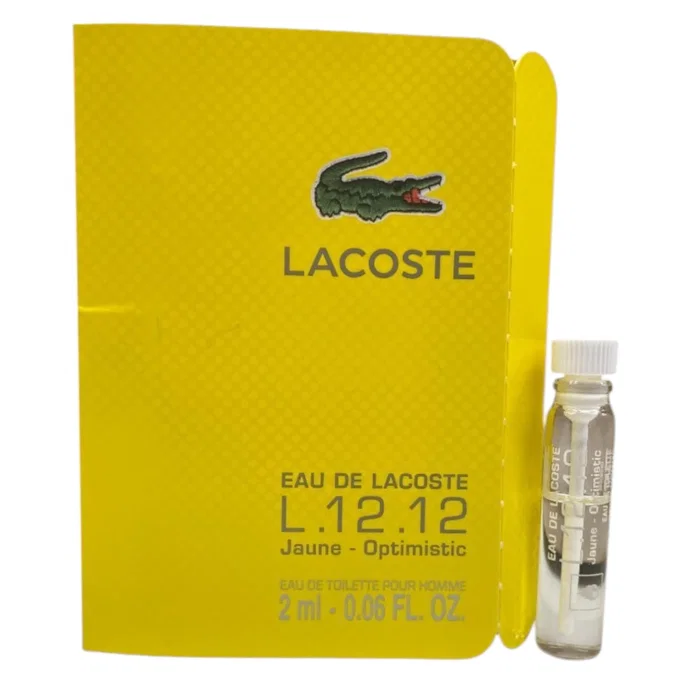 Lacoste L.12.12 Jaune - Optimistic Eau de Toilette pour hommes 2 ml Lacoste L.12.12 Jaune - Optimistic Eau de Toilette pour hommes 2 ml