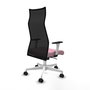 Piqueras y Crespo Chaise de Bureau Albacete Rose et Noir