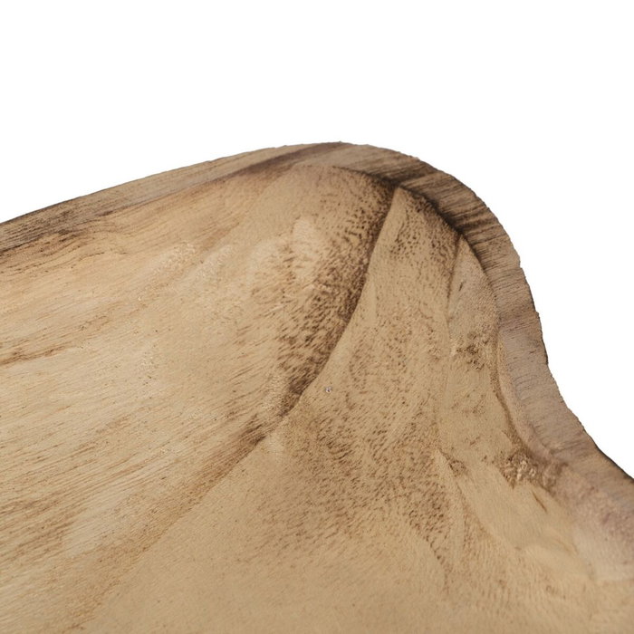 BigBuy Home Plateau Naturel Bois 46 x 24 x 5 cm