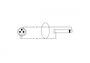 CORDIAL Câble audio jack XLR/mono mâle 5 m