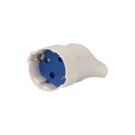 Solera Base Schuko 4,8 mm 16A 250V blanche avec bague d'extraction