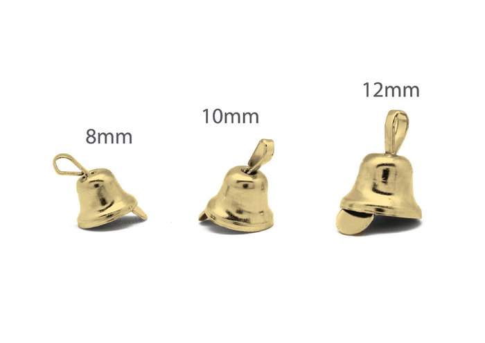 Innspiro Lot de 30 clochettes métalliques couleur or (8mm, 10mm, 12mm) Innspiro Lot de 30 clochettes métalliques couleur or (8mm, 10mm, 12mm)