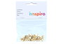 Innspiro Lot de 30 clochettes métalliques couleur or (8mm, 10mm, 12mm)