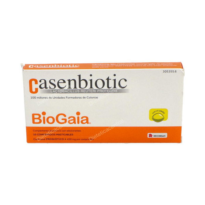 CASEN Casenbiotic Limon 10 Comprimés à Mâcher CASEN Casenbiotic Limon 10 Comprimés à Mâcher