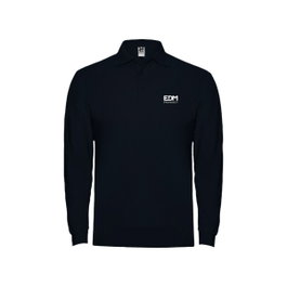 Edm Polo noir à manches longues Taille S