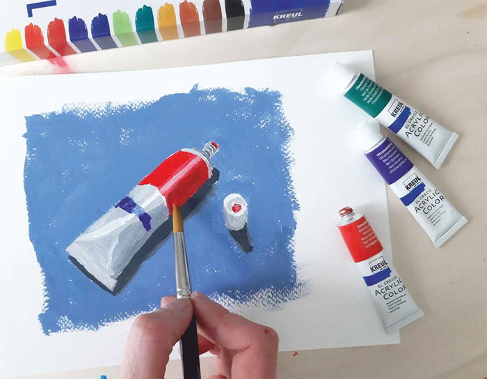 Kreul Set de 18 tubes de peinture acrylique el Greco Couleurs Assorties