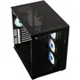 Bitfenix AL118 - Boitier PC Cube Panoramique Noir - Compatible ATX, Micro ATX, Mini-ITX - 4 Ventilateurs A-RGB, Ports Type-C & USB 3.0, 2 Panneaux Verre Trempé