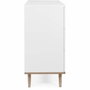 Göteborg Commode 3 tiroirs - Blanc et chêne sonoma