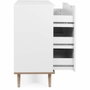 Göteborg Commode 3 tiroirs - Blanc et chêne sonoma