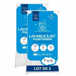 P'Tit Lit Lot de 2 Protège-matelas Bébé 60x120 cm Imperméables