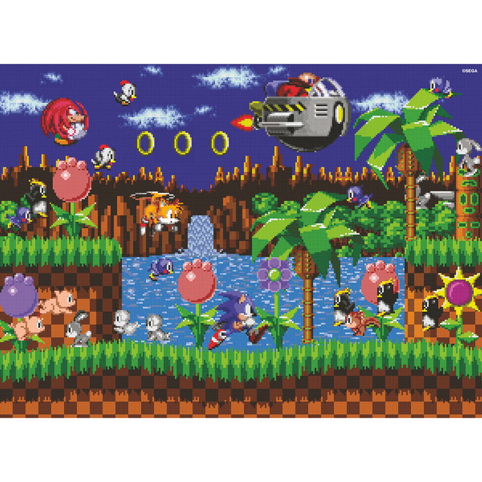 RAVENSBURGER - Puzzle 500 pièces Sonic the Hedgehog - Image 49 x 36 cm