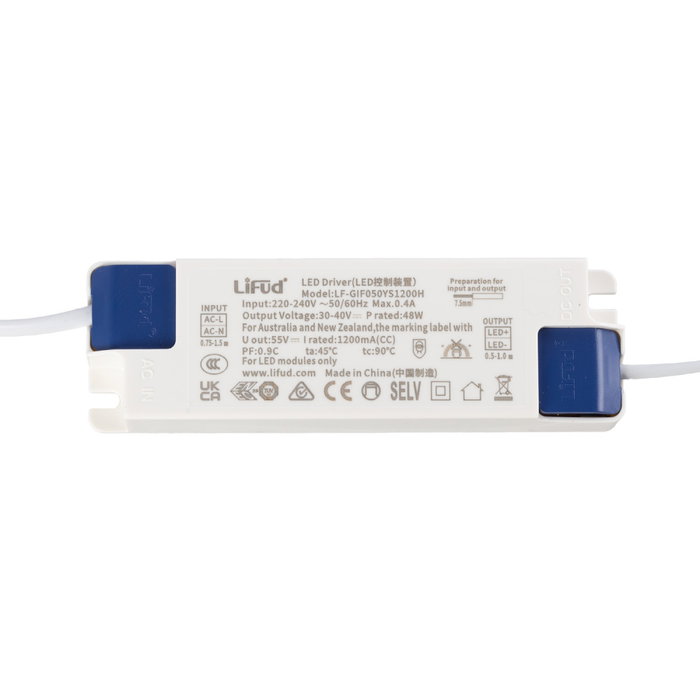 Panneau LED 50W 5000Lm 6000K 120X30cm Blanc Froid Lifud