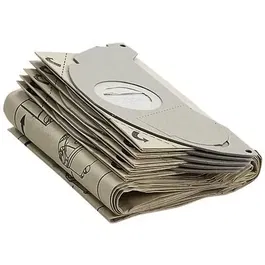 Kärcher Lot de 5 sachets filtres papier de remplacement pour aspirateurs A 2120/3001/2501/2601/WD 2500