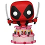 Funko Pop! Marvel - Figurine Deadpool in Cake, Tête Oscillante, Édition 30e Anniversaire, Figurine de Collection 776
