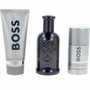 Hugo Boss-Boss Coffret Cadeau Parfum Homme avec Eau de Parfum 100ml, Déodorant Stick 75ml et Gel Douche 100ml, 3 Pièces