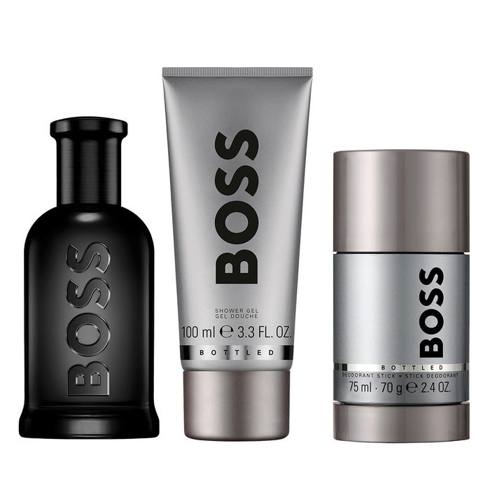 Hugo Boss-Boss Coffret Cadeau Parfum Homme Eau de Parfum 100ml Déodorant Stick 75ml Gel Douche 100ml 3 Pièces
