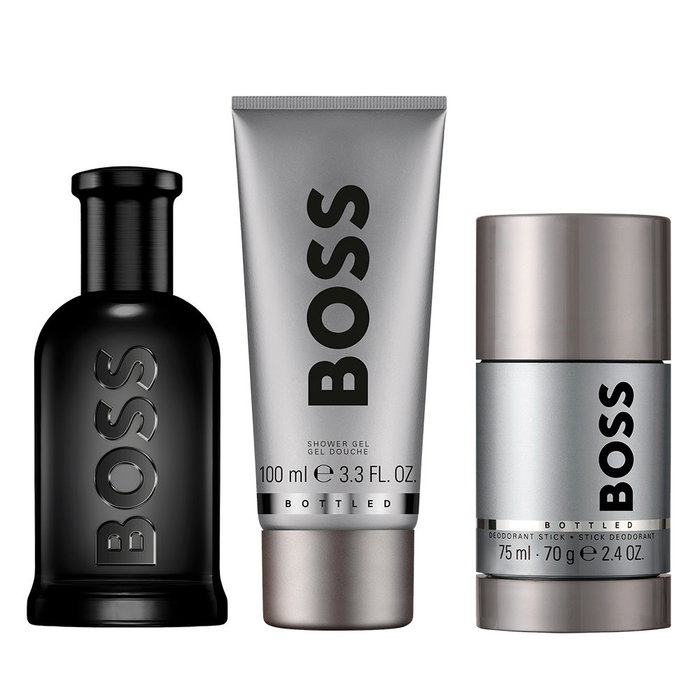 Hugo Boss-Boss Coffret Cadeau Parfum Homme Eau de Parfum 100ml Déodorant Stick 75ml Gel Douche 100ml 3 Pièces