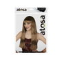 BigBuy Carnival Perruque Longue Marron avec Frange 60 cm