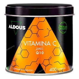 ALDOUS BIO Vitamine C avec Zinc et Coenzyme Q10 400 comprimés