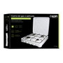 EDM Table de cuisson gaz émaillée 4 feux 57 x 52 x 7,5 cm Blanc