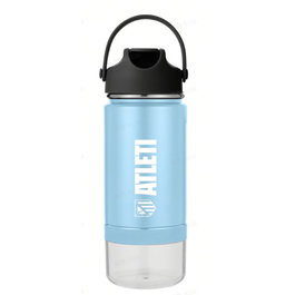 Atlético de Madrid Gourde Isotherme avec Couche Aérodynamique en Acier Inoxydable et Cuivre - 420 ml