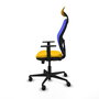 Piqueras y Crespo Chaise de Bureau Jorquera Jaune et Bleu
