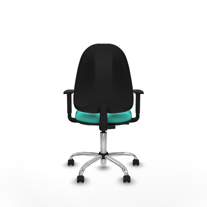 PIQUERAS Y CRESPO Chaise de bureau Algarra similicuir turquoise