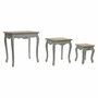 Jeu de 3 tables DKD Home Decor Bois Blanc (60 x 40 x 61 cm) (3 pcs)