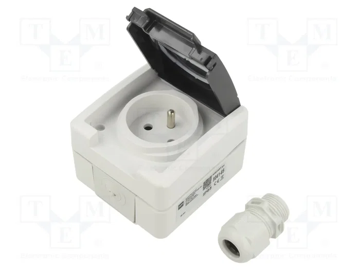 ELEKTRO-PLAST NASIELSK Socle d'alimentation AC 2P+PE 16A 250VAC ELEKTRO-PLAST NASIELSK Socle d'alimentation AC 2P+PE 16A 250VAC