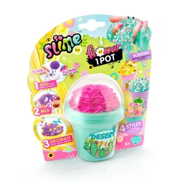 Canal Toys Slime Flower Pot So Slime SSC417 - 1 Pot à fleurs pour pâte Slime parfumée avec décorations et charms - Jeu de collection dès 6 ans