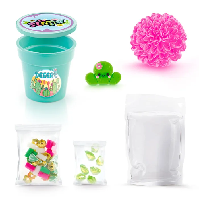 Canal Toys Slime Flower Pot So Slime SSC417 - 1 Pot à fleurs pour pâte Slime parfumée avec décorations et charms - Jeu de collection dès 6 ans