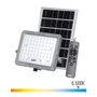 Edm Projecteur LED Solaire 50W 600LM 6500K Lumière Froide avec Télécommande et Capteur Crépusculaire IP65