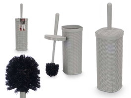 Stefanplast Escobillero Elegance Gris Clair 11x40x11 cm Plastique (Set de 6)