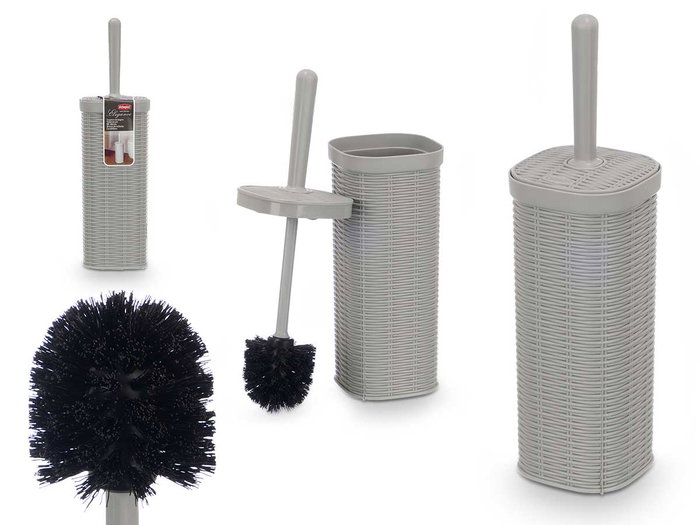 Stefanplast Escobillero Elegance Gris Clair 11x40x11 cm Plastique (Set de 6) Stefanplast Escobillero Elegance Gris Clair 11x40x11 cm Plastique (Set de 6)