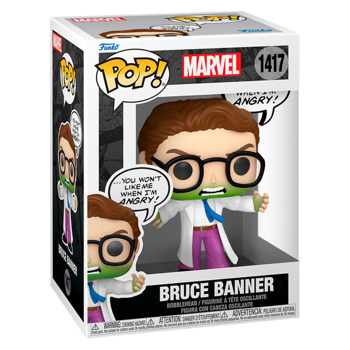 FUNKO Marvel Bruce Banner Hulk Figura POP FUNKO Marvel Bruce Banner Hulk Figura POP