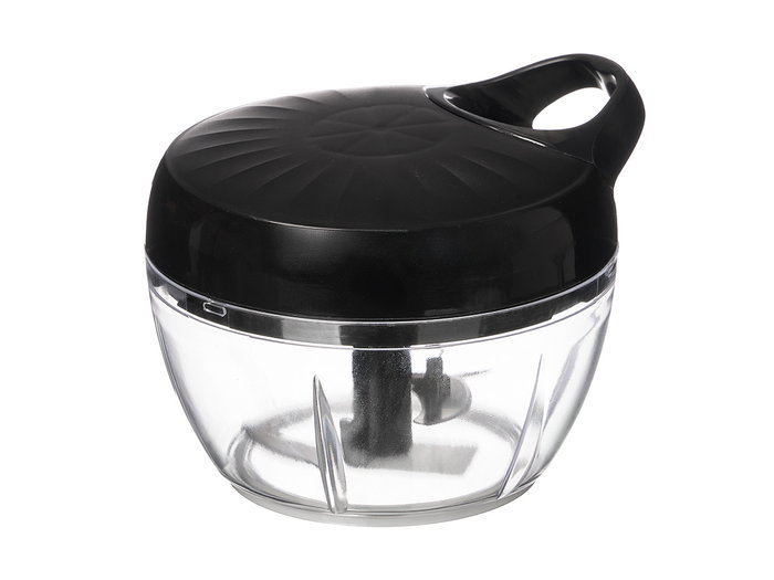 Kinvara Triturateur Manuel 3 Lames 14 x 10.5 x 12.5 cm Plastique PP PET Acier 420J2 Noir Transparent (Set de 12)