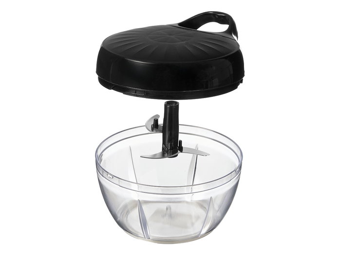 Kinvara Triturateur Manuel 3 Lames 14 x 10.5 x 12.5 cm Plastique PP PET Acier 420J2 Noir Transparent (Set de 12)