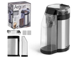 ARGON Moulin à café avec réservoir en acier 130W 50g