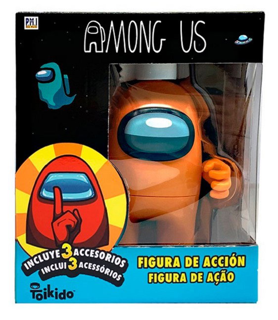 Bizak Figurine Action Aléatoire Among Us Pack – 12 cm avec 3 Accessoires