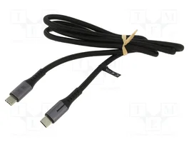 LOGILINK Câble USB C vers USB C USB 3.2 Gen 2x2, 1m, Noir, 100W