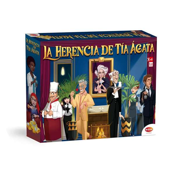 Bizak Juego la herencia de tia agata ¿seras tu el que tenga esa suerte? - Jeu de société L'Héritage de Tante Agatha - Version espagnole
